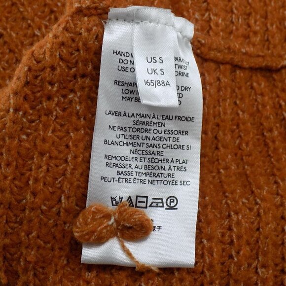 Pilcro Anthropologie Sweater Chunky Oversized Cowl Neck Long Sleeve Size S Cozy - Picture 5 of 5